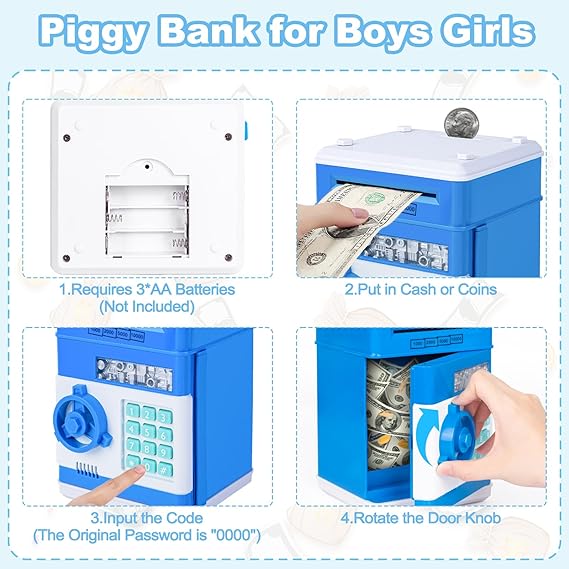 Refasy Smart Kids ATM Piggy Bank
Refasy Electronic Piggy Bank for Kids
Refasy ATM Coin and Cash Bank Toy
Refasy Interactive Money Saving Bank for Children
Refasy Password-Protected Piggy Bank
Refasy Fun Piggy Bank with Automatic Cash Deposit
Educational Refasy Money Bank for Kids
Refasy Gift for Kids - Electronic ATM Bank
Refasy Coin and Cash Saver Piggy Bank
Refasy Digital Piggy Bank for Boys and Girls