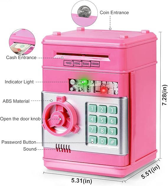 Refasy Smart Kids ATM Piggy Bank
Refasy Electronic Piggy Bank for Kids
Refasy ATM Coin and Cash Bank Toy
Refasy Interactive Money Saving Bank for Children
Refasy Password-Protected Piggy Bank
Refasy Fun Piggy Bank with Automatic Cash Deposit
Educational Refasy Money Bank for Kids
Refasy Gift for Kids - Electronic ATM Bank
Refasy Coin and Cash Saver Piggy Bank
Refasy Digital Piggy Bank for Boys and Girls