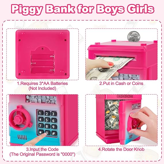 Refasy Smart Kids ATM Piggy Bank
Refasy Electronic Piggy Bank for Kids
Refasy ATM Coin and Cash Bank Toy
Refasy Interactive Money Saving Bank for Children
Refasy Password-Protected Piggy Bank
Refasy Fun Piggy Bank with Automatic Cash Deposit
Educational Refasy Money Bank for Kids
Refasy Gift for Kids - Electronic ATM Bank
Refasy Coin and Cash Saver Piggy Bank
Refasy Digital Piggy Bank for Boys and Girls