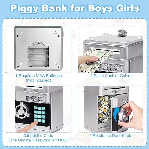 Refasy Smart Kids ATM Piggy Bank
Refasy Electronic Piggy Bank for Kids
Refasy ATM Coin and Cash Bank Toy
Refasy Interactive Money Saving Bank for Children
Refasy Password-Protected Piggy Bank
Refasy Fun Piggy Bank with Automatic Cash Deposit
Educational Refasy Money Bank for Kids
Refasy Gift for Kids - Electronic ATM Bank
Refasy Coin and Cash Saver Piggy Bank
Refasy Digital Piggy Bank for Boys and Girls